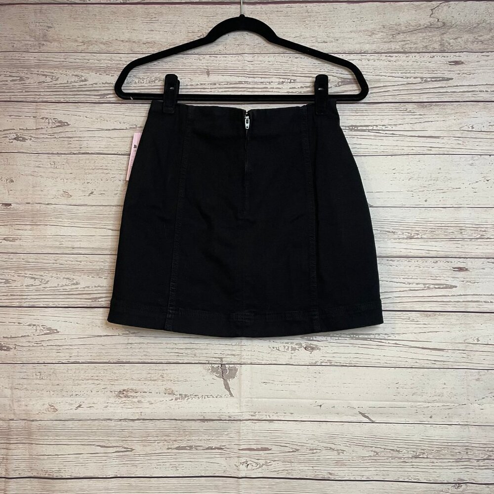 Wild‎ Fable ZipUp Black Mini Skirt Size 4 - Picture 4 of 6